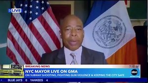 10K views · 86 reactions | New York City Mayor Eric Adams offers the latest on the manhunt for a suspect in Tuesday’s subway shooting in Brooklyn and the patrol measures being made to keep residents safe. https://gma.abc/3rmkPZY | Good Morning America | Facebook