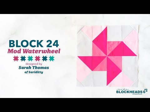 Blockheads 6 | Block 24: Mod Waterwheel by Sarah Thomas of Sariditty