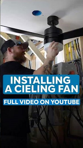 INSTALLING A CEIILING FAN - With Carlon Fan Rated Box