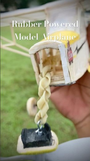 Rubber Powered Model Airplane Piper J3 Cub