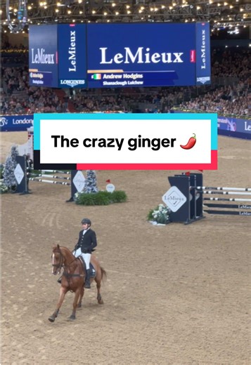 You can’t say you didn’t enjoy watching this Ginger ninja. Well done Andrew Hodgins riding Shanaclough Luichew, congratulations on 3rd place #andrewhodgins #londoninternationalhorseshow #equestrian #horse #puissance