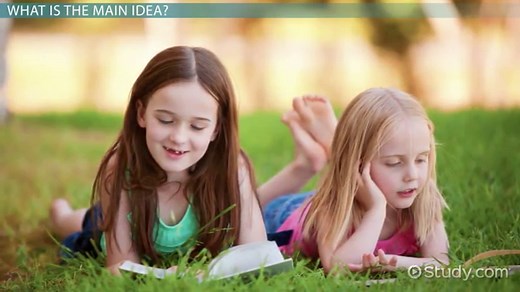Main Idea: Lesson for Kids