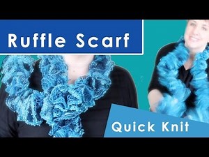 How to Knit a Ruffle Scarf | Winter Fashion Knits