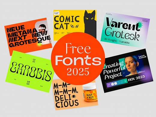 100 Best Free Fonts for Designers in 2025
