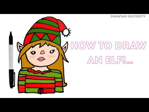 How to Draw a Cute Elf | Full Tutorial 🧝🎄