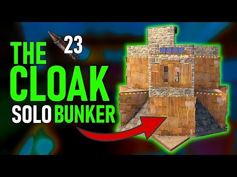 The CLOAK - The BEST SOLO Bunker Base In RUST Base Design 2023