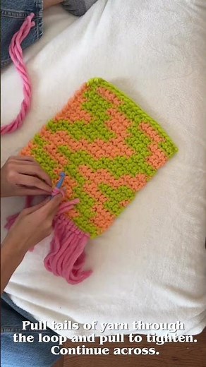 DIY Crochet Wall Hanging🧶Zig-Zag Pattern Tutorial