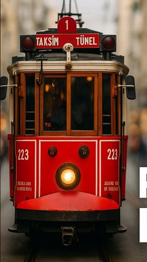 Istanbul’s Iconic Red Tram Ride | A Must-See Turkish Experience! #Shorts #istanbul #travel #short