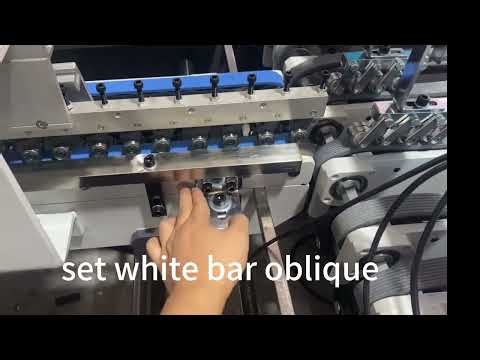 How to adjust alignment part on folder gluer machine ?
