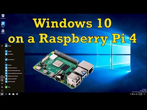 Raspberry Pi 4 Running Windows 10.