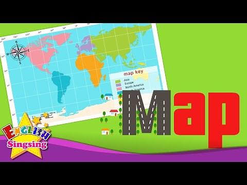 Map - Using a map - Kids vocabulary - Learn English for kids - English educational video
