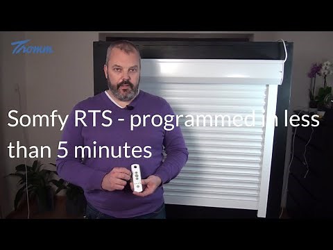 How to program a Somfy RTS motor in less than 5 minutes