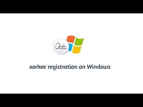 xorkee Registration on Windows