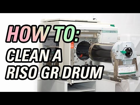 HOW TO: Clean a Riso GR Drum