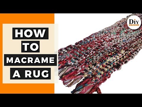 How to Macrame a Rug - How to Make a Rag Rug Out of Fabric