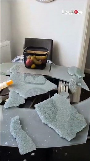 Glass Table Fail: Dining Table Explodes in Shocking Scene || WooGlobe