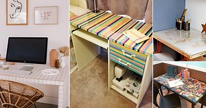 20 DIY Desk Cover Ideas For A Thrifty Desk Makeover