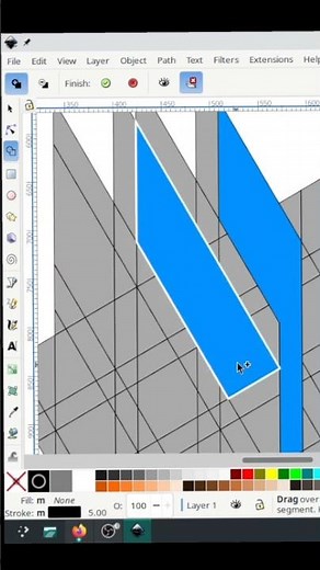 Inkscape logo shape builder - fast tutorial #inkscape #logo #design #tutorial