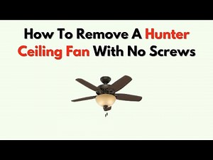 How To Remove A Hunter Ceiling Fan With No Screws – Hidden Mount Release Steps