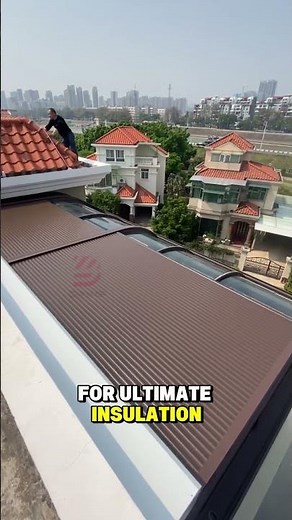 Remote Control Aluminum Roller Shutter for Glass Roof — Shade & Cool Anytime!