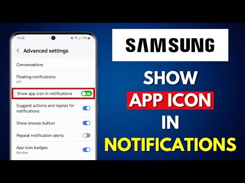How to Enable App Icon Display in Notifications on a Samsung Galaxy Phone
