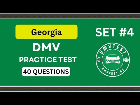 Georgia DMV Practice Test 2026 | 40 REAL TEST QUESTIONS SET #4 | DMV Driving Test | DMV Test 2026