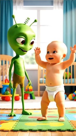 “Alien Baby Dance – Jab Zameen Ka Bachcha Aur Space Ka Mehmaan Saath Nachay! 👶🛸”