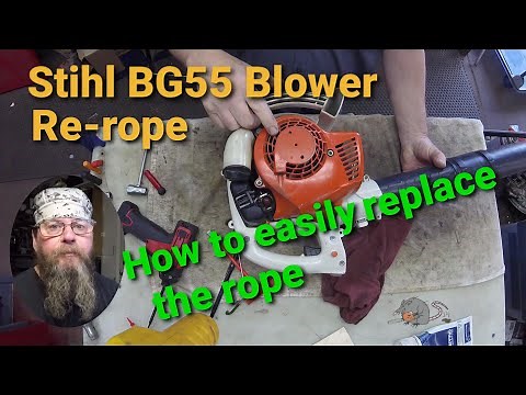 Stihl BG55 Rewind Repair
