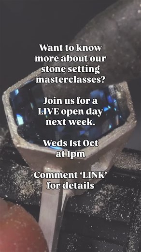 Jessica Rose | Jewellers Academy on Instagram: "Who’s ready for some Advanced Stone Setting 🙌💎 Our Stone Setting Masterclasses are open for enrolment again! The next intake begins this October and between then and July 2026 we will be working through THREE different stone setting masterclasses 💎 These are all taught by experienced goldsmiths and master stone setters 🙌 Our most technically challenging classes yet, they are aimed at advanced jewellers and form the perfect follow on programme f