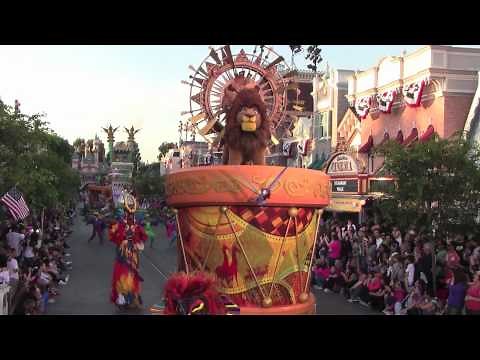Mickey's Soundsational Parade at Disneyland Park featuring drummer Mickey Mouse