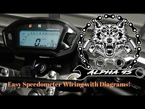 Easy Motorcycle Speedometer Wiring: HOW TO & DIAGRAMS