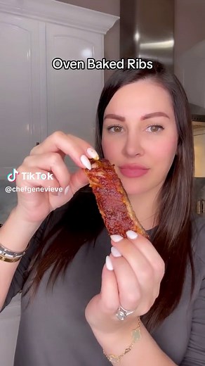 Delicious Oven Baked Ribs Recipe with Mustard Rub and Homemade Sauce