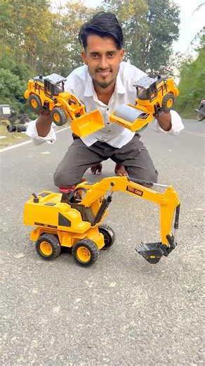 Heavy Vehicles Triple Test! Mini Loader • Roller • Excavator #shorts