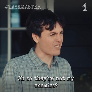 Fair to say Sam didn't like the rubbish robots. | Taskmaster