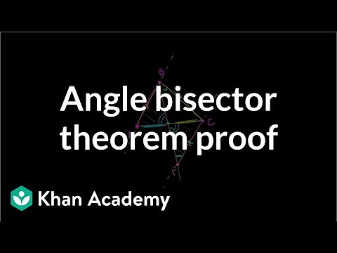 Angle bisector theorem proof | Special properties and parts of triangles | Geometry | Khan Academy