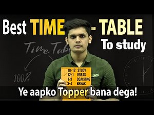 Best Time Table for Students🔥| Secret of every Topper🤯| 15 day challenge|