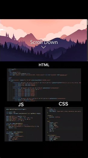 coding_professor on Instagram: "Scroll animation use | HTML | CSS | JS #JavaScript #html #css #animation #coding"
