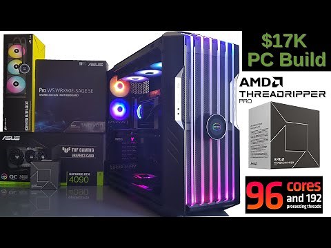 AMD Threadripper Pro 7995WX & RTX 4090 Build and Benchmark Tests
