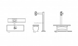 X-ray Table - Free CAD Drawings