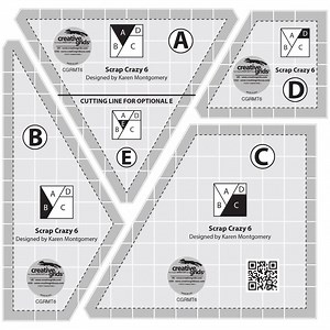 Scrap Crazy 6 Templates, Creative Grids