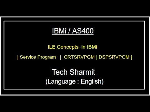 IBMi (AS400) - Service Program in ILE | rpgle programming tutorial | ILE Concepts in as400 |