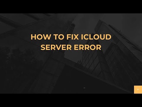 How to Fix iCloud Server Error