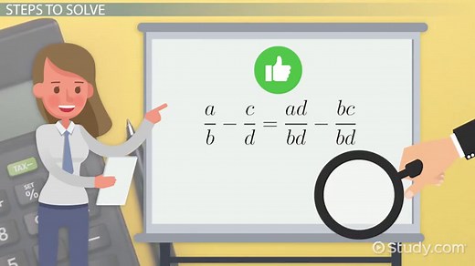 How to Subtract Fractions with Variables | Examples