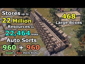 RUST Huge Sorting and Storage System 468 Boxes / 22,000 Slots