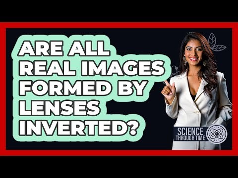 Are all real images formed by lenses inverted?