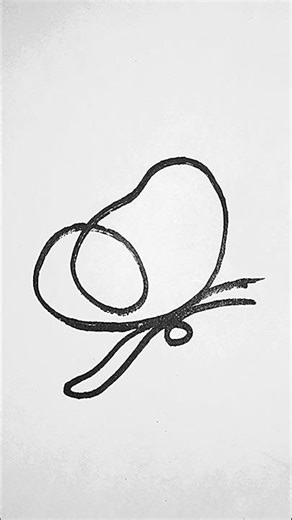 Butterfly drawing like flower