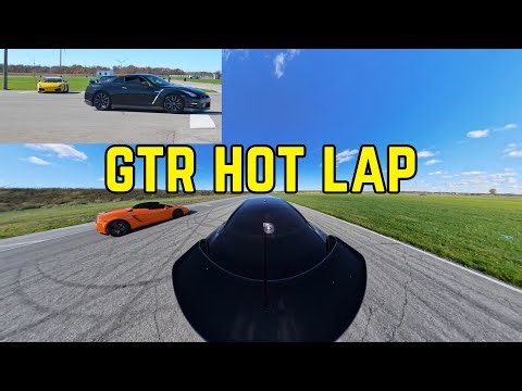Nissan GTR hot Lap at toronto motorsports race track road course
