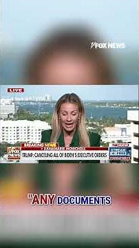 Trump: ‘I am hereby cancelling all executive orders’ made by Biden #shorts #foxnews #news #fox