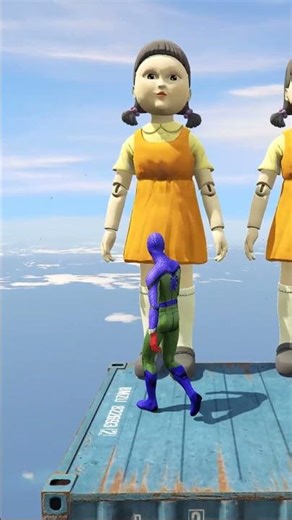 GTA 5 Epic Water Ragdolls Spiderman Jump/Fails Ep #shorts