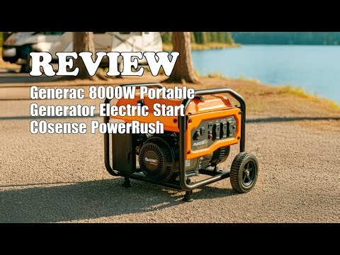 Generac 8,000W Portable Generator Review: Electric Start, COsense & PowerRush - 2025